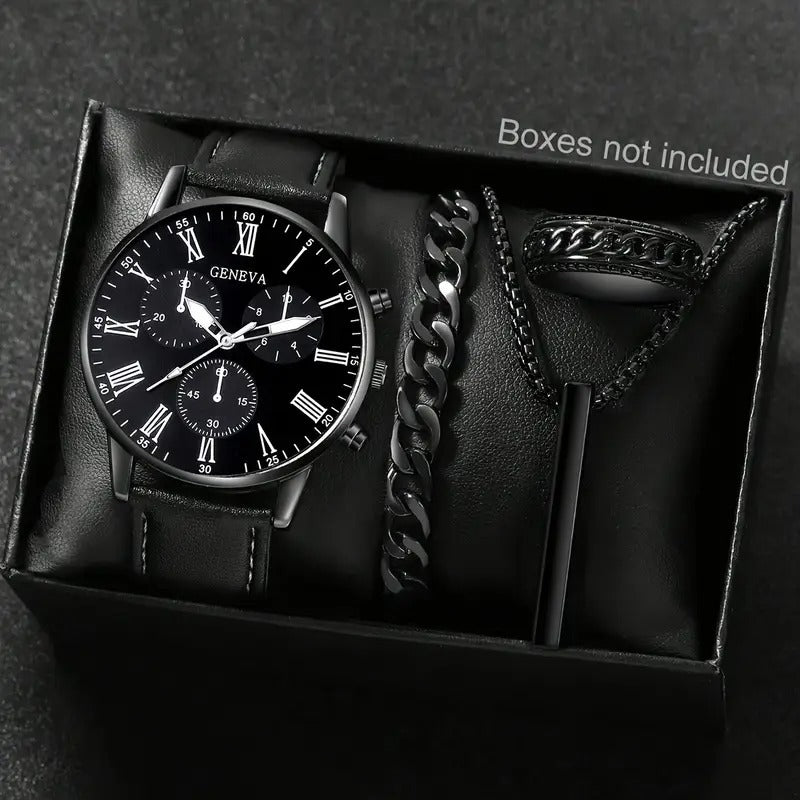 4pcs Men'S Watch