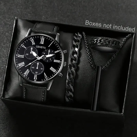 4pcs Men'S Watch